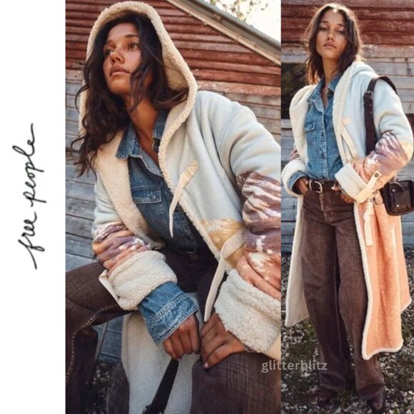 Free People Acadia Sweatshirt Jacket Coat - XS - Last One In Stock - Picture 1 of 11